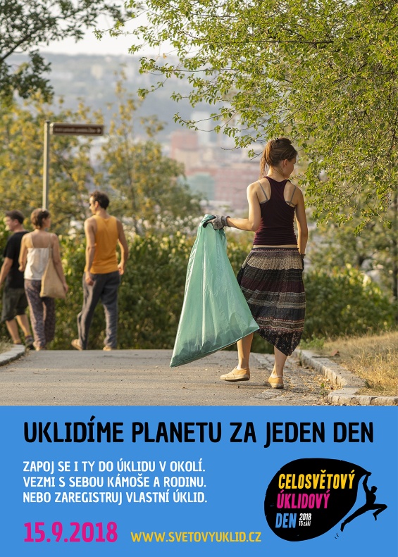 svetovy uklid plakat UKLIDME CESKO